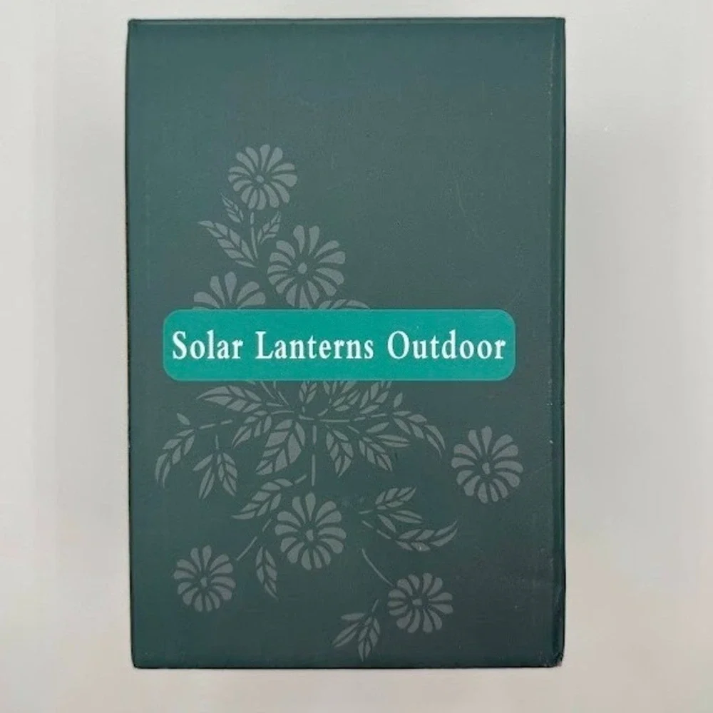 Copper Solar Lantern Hummingbird Floral Cutout Outdoor Garden Hanging Light
